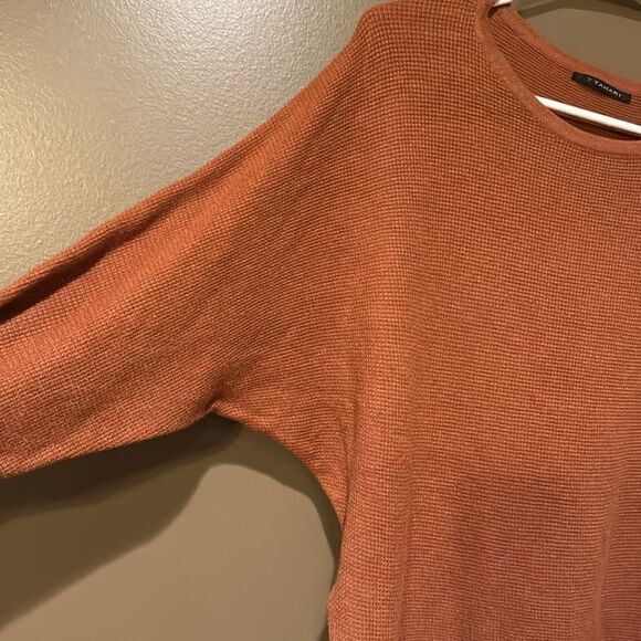 Tahari Burnt Orange Batwing Top Size XL - Picture 2 of 7